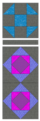 seaming the blocks