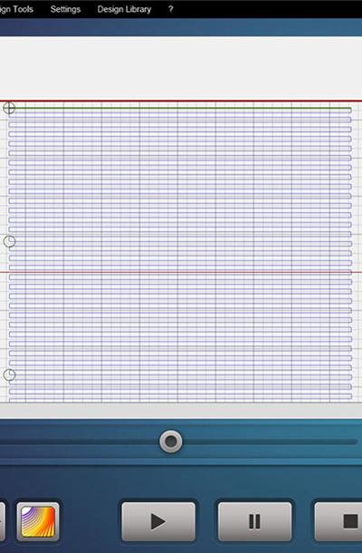 Straight Line Quilting with Q-matic, unconnect rows