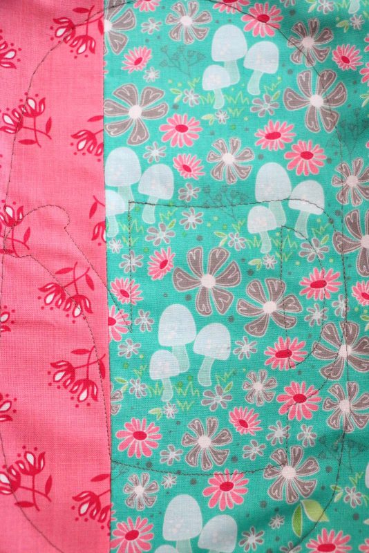 Step 6, Embroidering the Hello Spring Embroidered Pillow