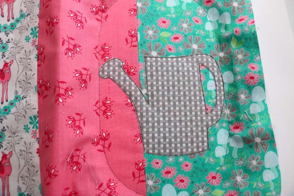 Step 6, Embroidering the Hello Spring Embroidered Pillow