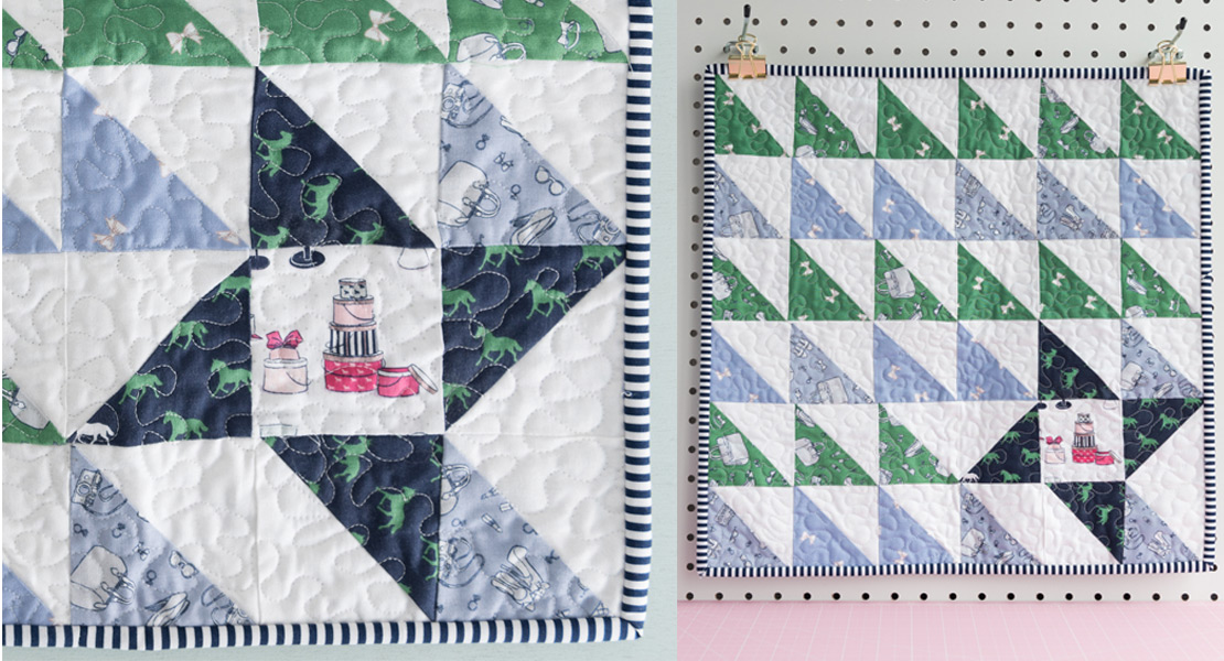 Turning Triangles Mini Quilt Pattern