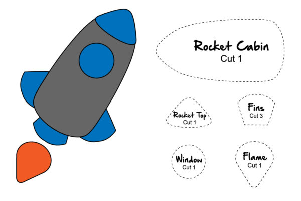 Blast Off Raw Edge Appliqué