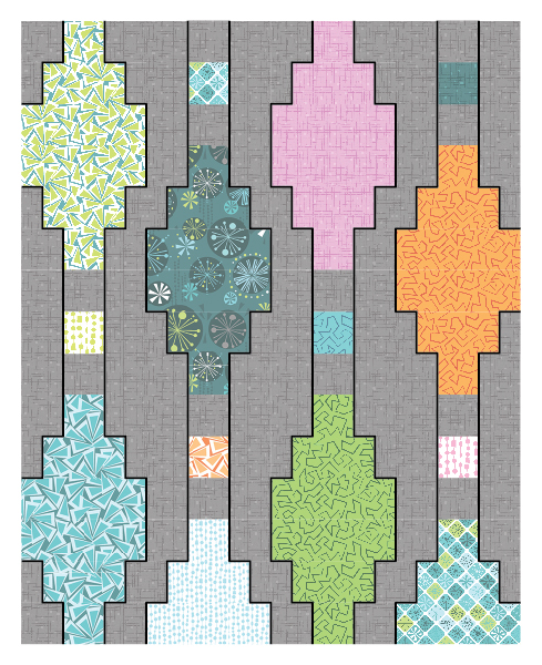 Stitch in the Ditch Quilting Plan