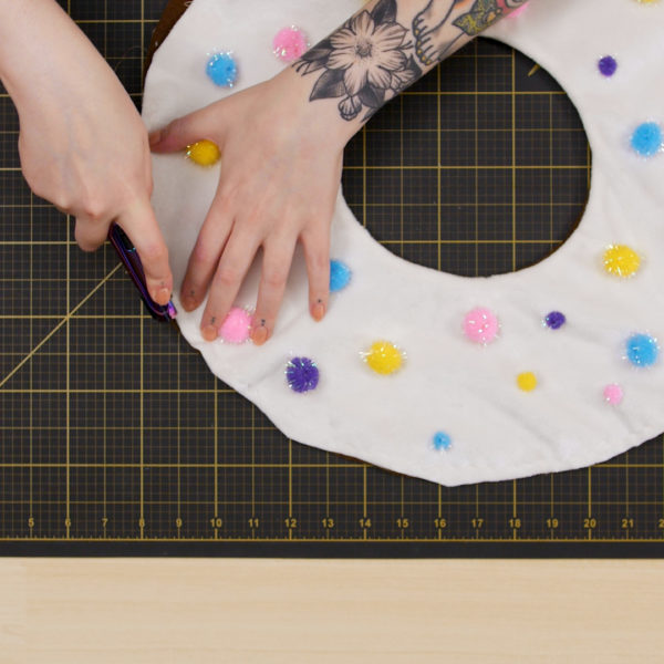 Sprinkle Donut Pillow - grade seam allowance