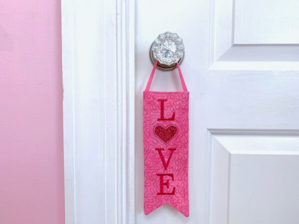 Embroidered Door Knob Banner