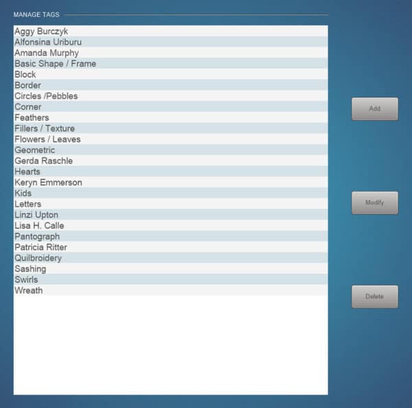Managing Designs in Q-matic