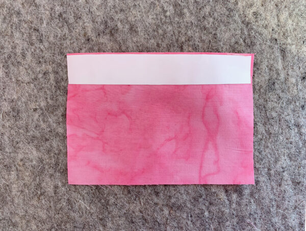 Place strips of seam tape along the seam