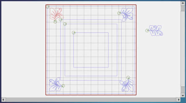 Corners and borders with BERNINA Q-matic