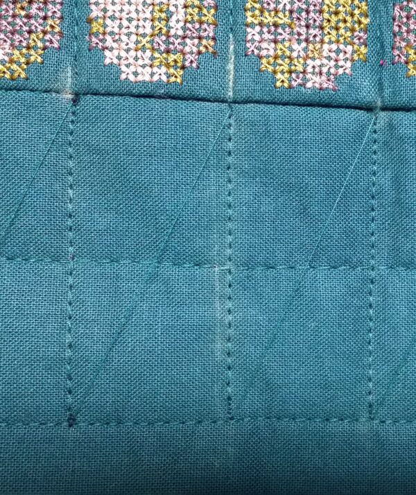 Quilting detail on the border