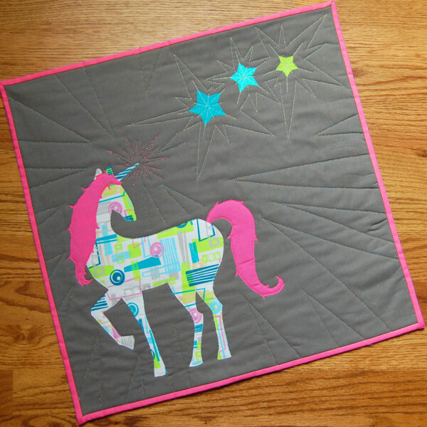 Unicorn Mini Quilt Tutorial WeAllSew