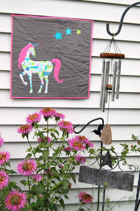 Unicorn Mini Quilt Tutorial WeAllSew