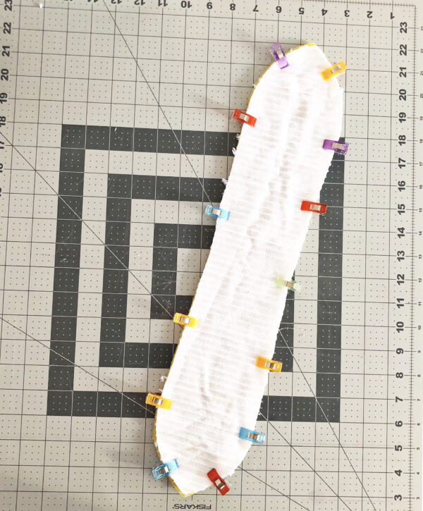 Baby Burp Cloth and Teether: Preparing the fabric for sewing