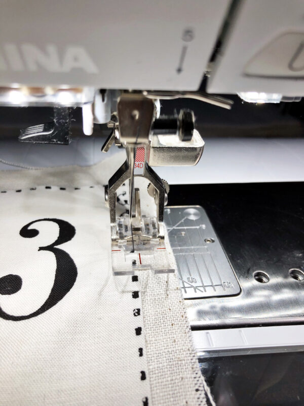 Book: Sew the panels on the inside pages