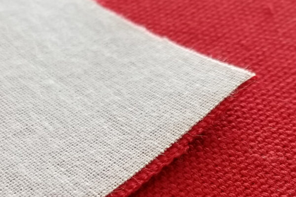Fussing to the back of the fabric