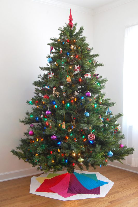 Color Tile Tree Skirt Tutorial at WeAllSew