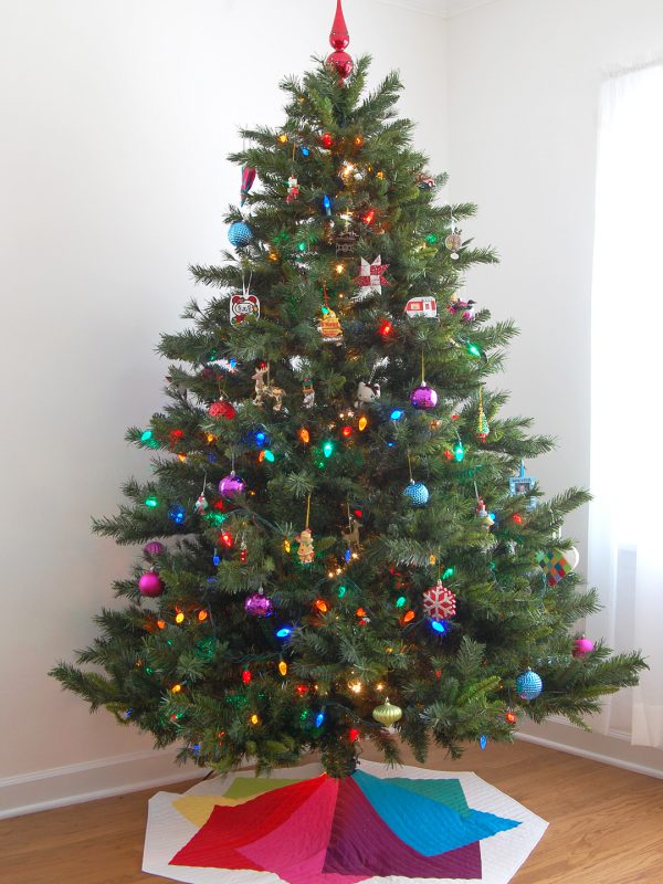 Color Tile Tree Skirt Tutorial at WeAllSew