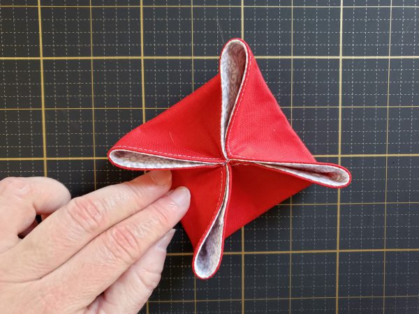Folded Fabric Ornament Tutorial from WeAllSew