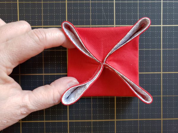 Folded Fabric Ornament Tutorial from WeAllSew