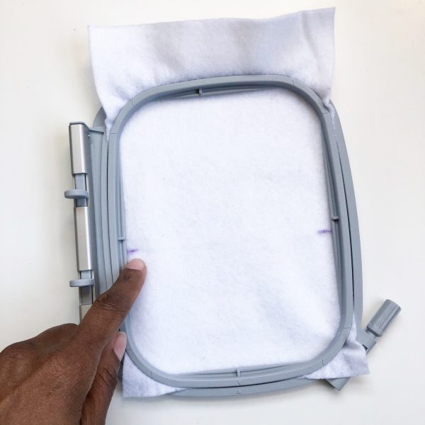 Embroidered Felt Pouch: Prepare the fabric for embroidery