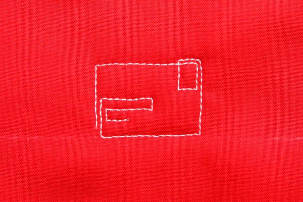 How to free-motion quilt a love letter: step three
