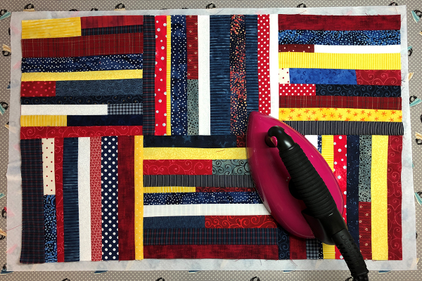 Red White an Blue Star Banner press blocks