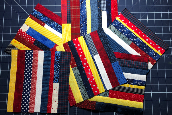 Red, White and Blue Star Banner Create Scrap Blocks