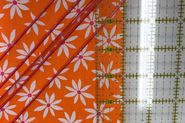 Flatlock Pintuck Placemat Tutorial Trim Edge