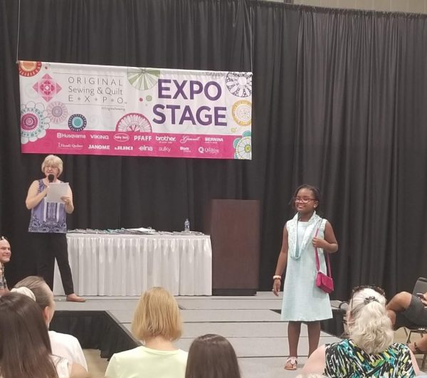 Paris entered the Sewing & Quilt Expo’s design competition