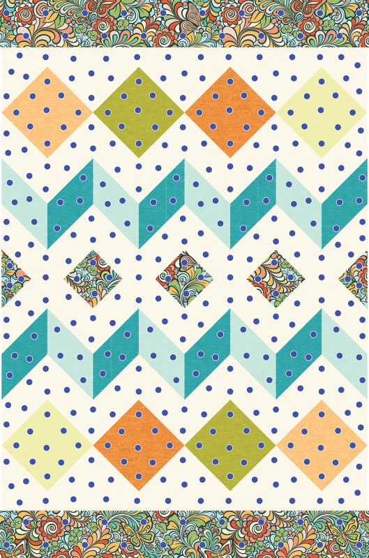 BERNINA Q 16 Diamonds Quilt Along
