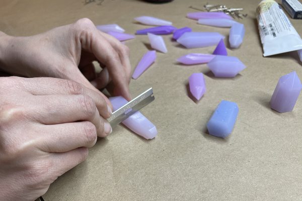 Silicone Embellishments: Cutting the silicone base