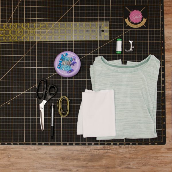 T-Shirt Upcycle Materials - MTC_Crew_Neck_to_V_Neck_03_Supplies_BERNINA_WeAllSew_Blog_1080x1080px