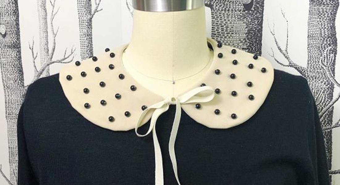 How to Sew a Detachable Statement Collar Part 1 BERNINA WeAllSew Blog Feature 1100x600