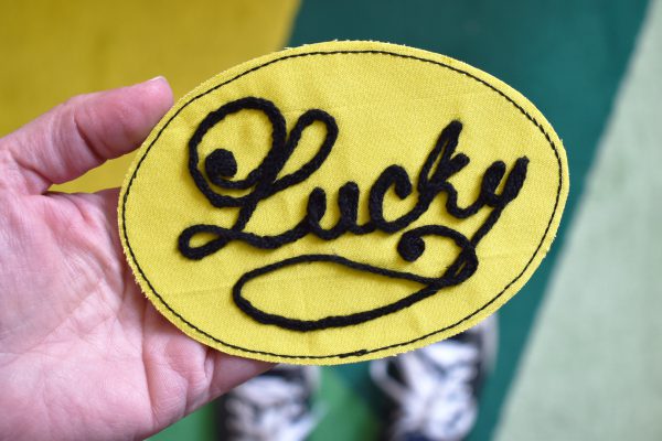 How To Make Patches with Free-motion Couching by Erika Mulvenna