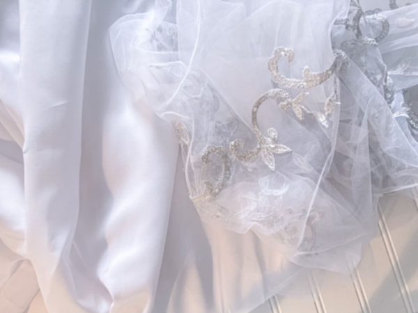 Fabric from Deconstructed Wedding Dress
