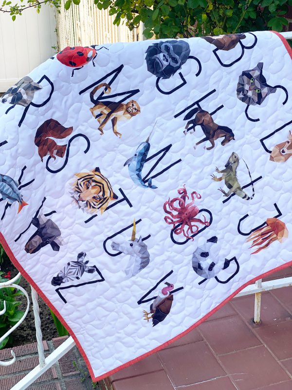 Sewing and Quilting a Wholecloth Baby Quilt: Finished product