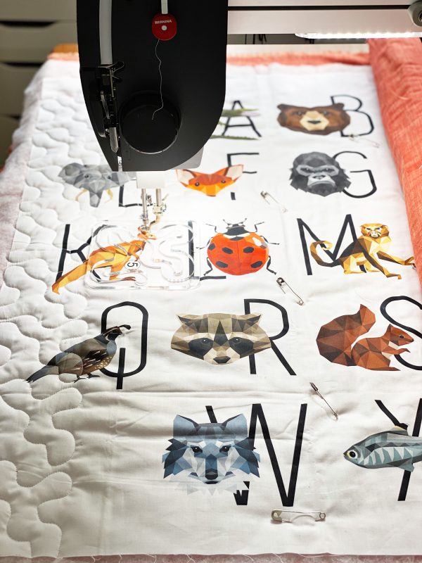 Sewing and Quilting a Wholecloth Baby Quilt: Quilting using a Ruler