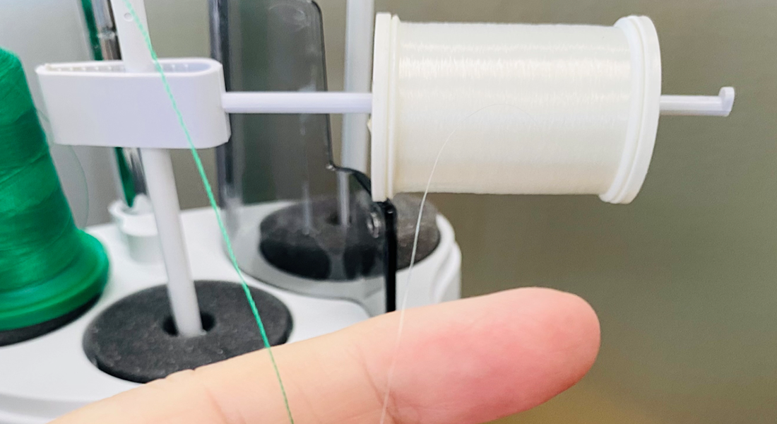 How to Thread a BERNINA 880 PLUS with Monofilament Thread BERNINA WeAllSew Blog Feature 1100x600