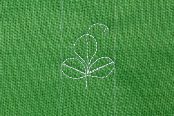 Step 6, Shamrock Motif, BERNINA WeAllSew Blog, 1200 x 800, Lori Kennedy FMQ