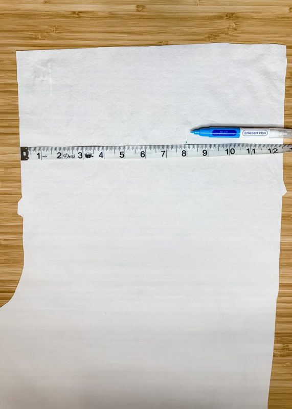 mark line to use as guide for decorative stitches