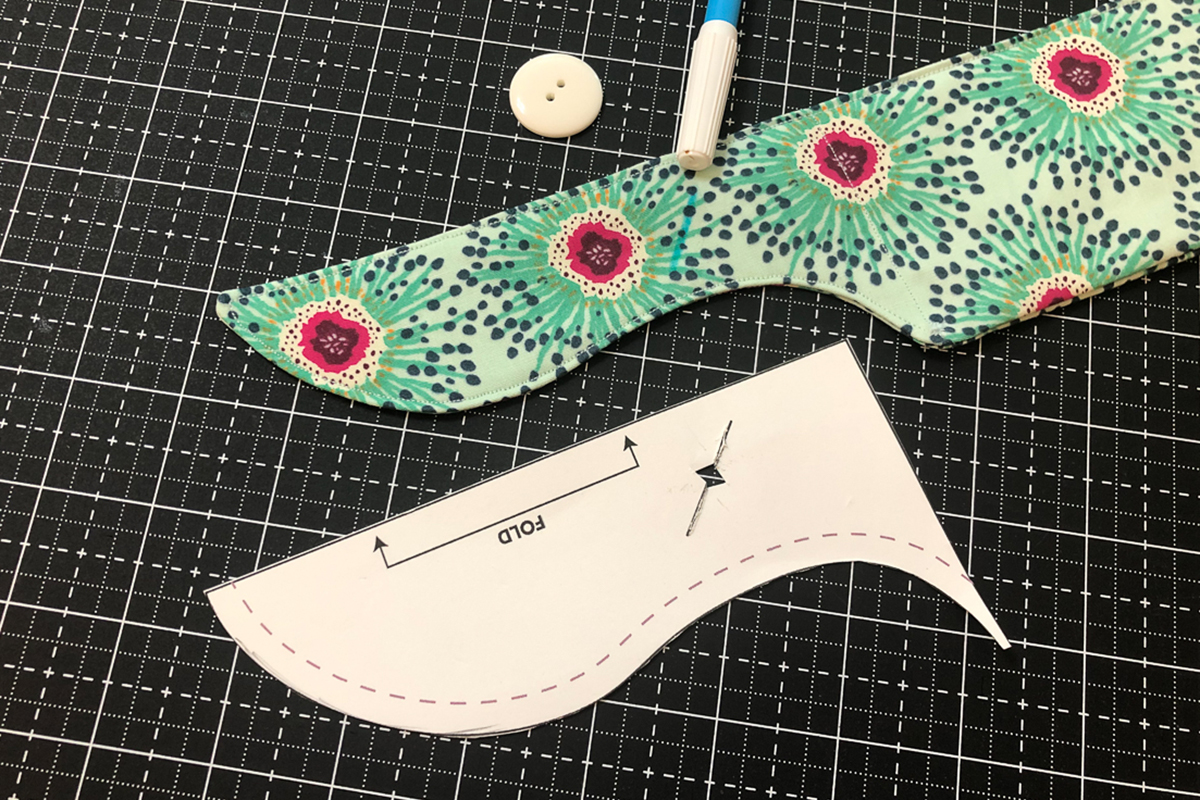 adding a button the dog cooling bandana BERNINA WeAllSew Blog-2
