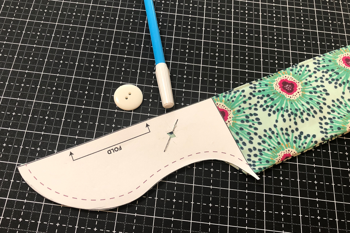 adding a button the dog cooling bandana BERNINA WeAllSew Blog-2