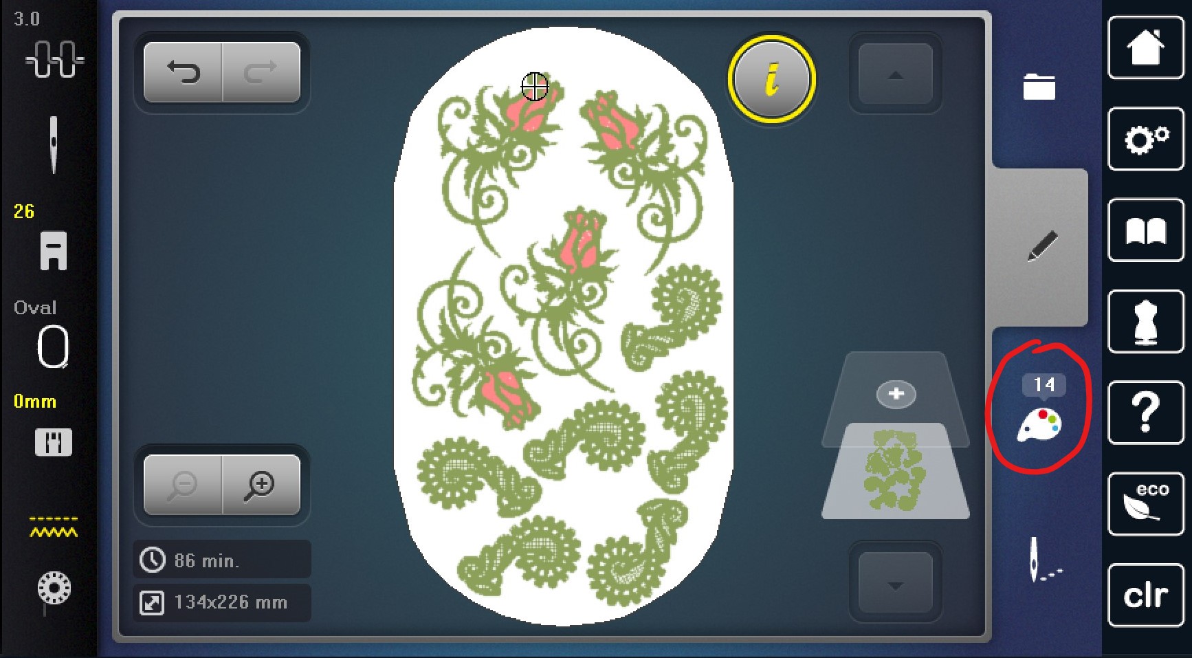 Changing Embroidery Colors