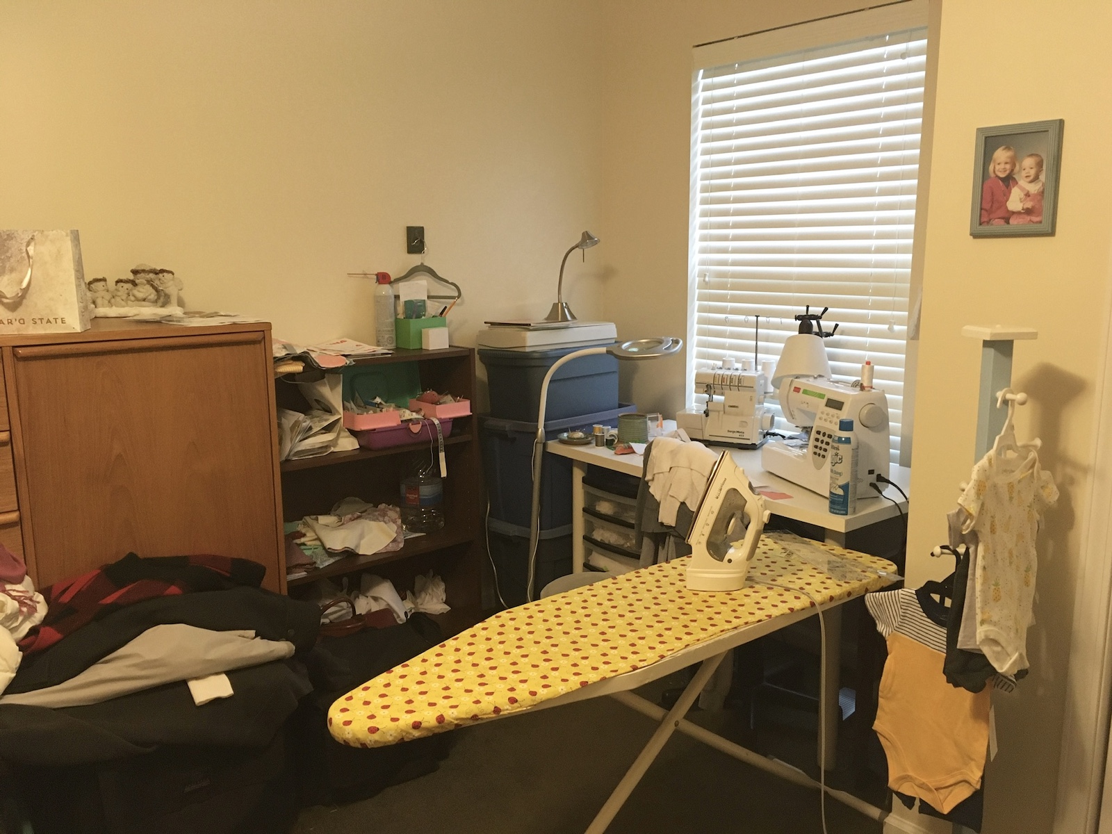 Sewing Space Tutorial: Entire Room Before