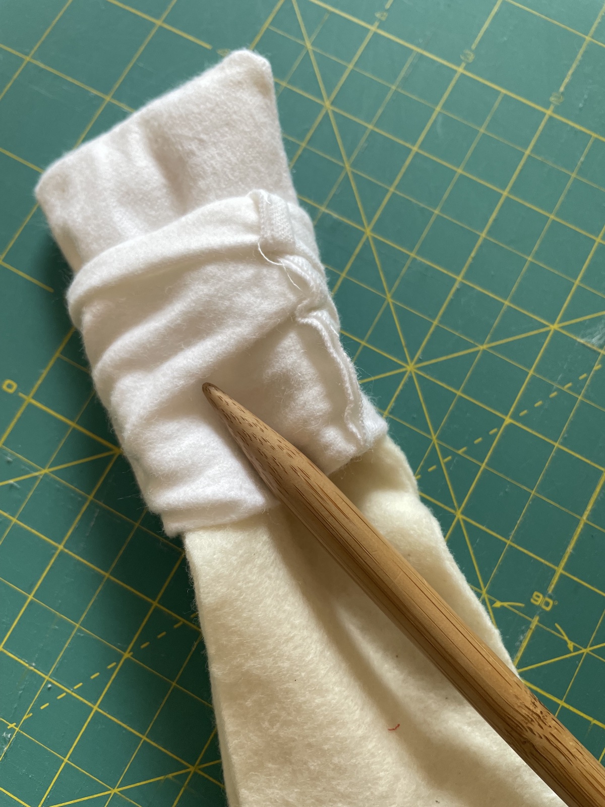Reusable Pull-on Potty Trainers Tutorial: Insert Batting into Flannel Outer Layer