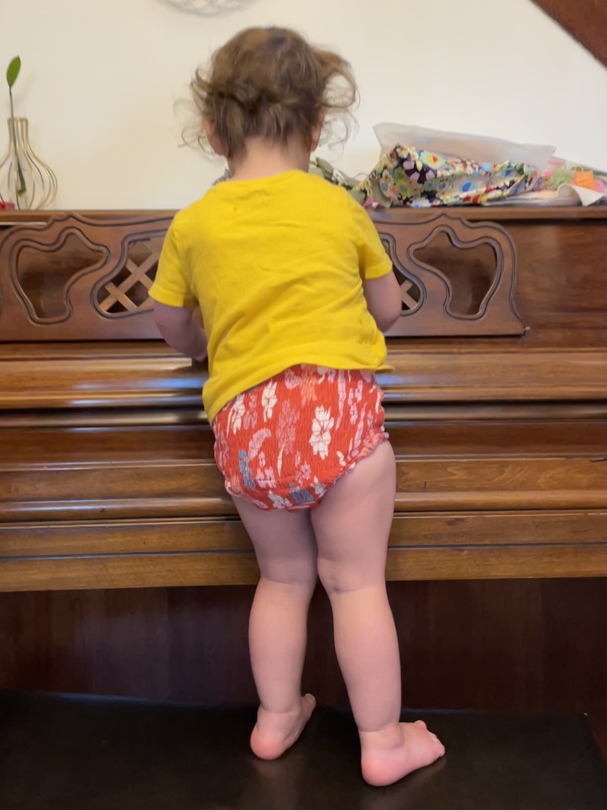 Reusable Pull-on Potty Trainers Tutorial: Assembled Trainer in Action 1