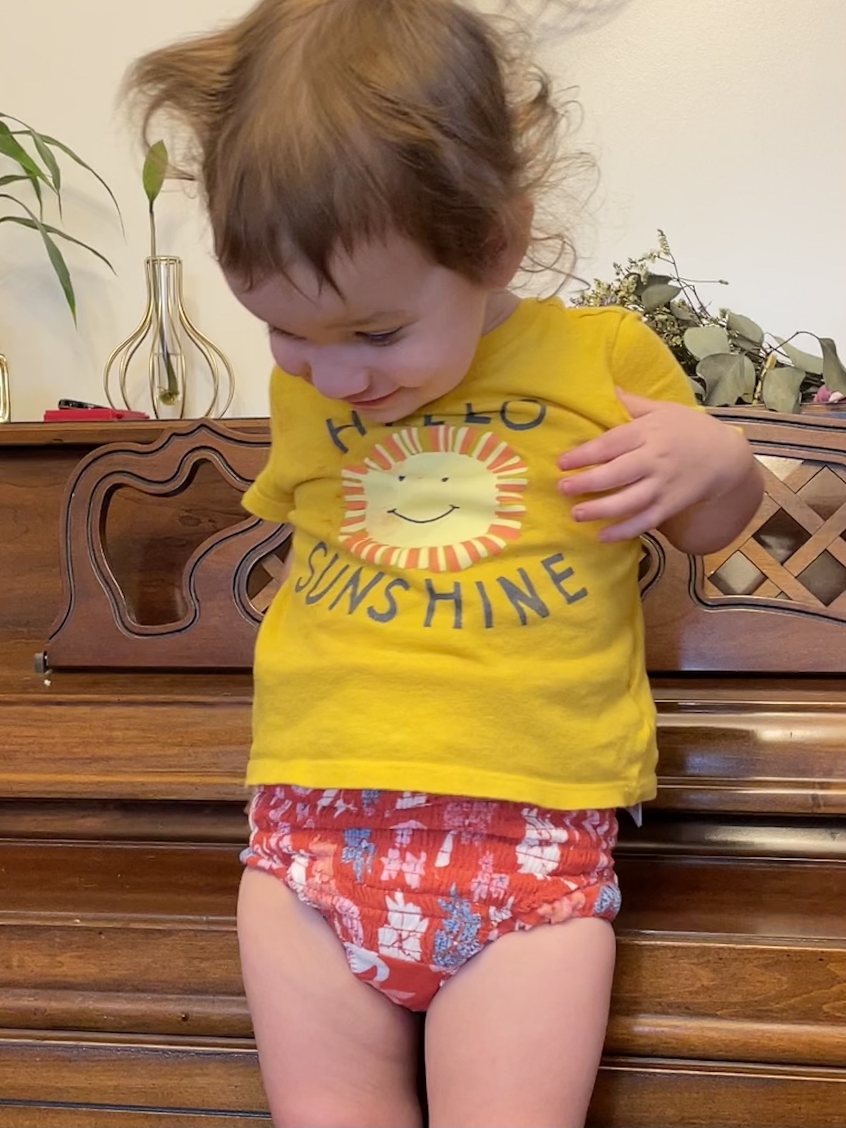 Reusable Pull-on Potty Trainers Tutorial: Assembled Trainer in Action 3