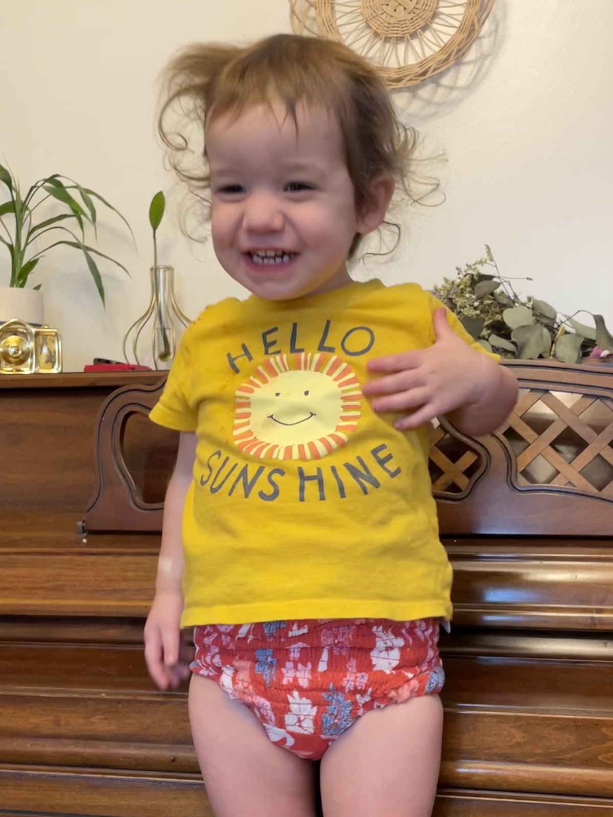 Reusable Pull-on Potty Trainers Tutorial: Assembled Trainer in Action 4
