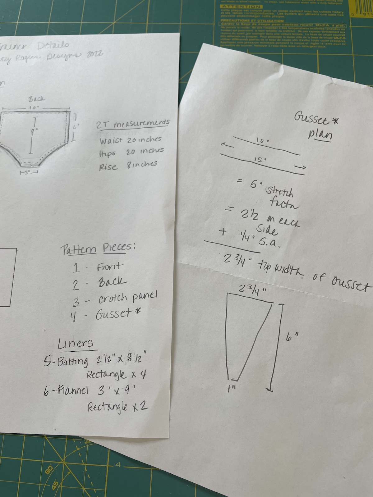 Reusable Pull-on Potty Trainers Tutorial: Pattern Addendum