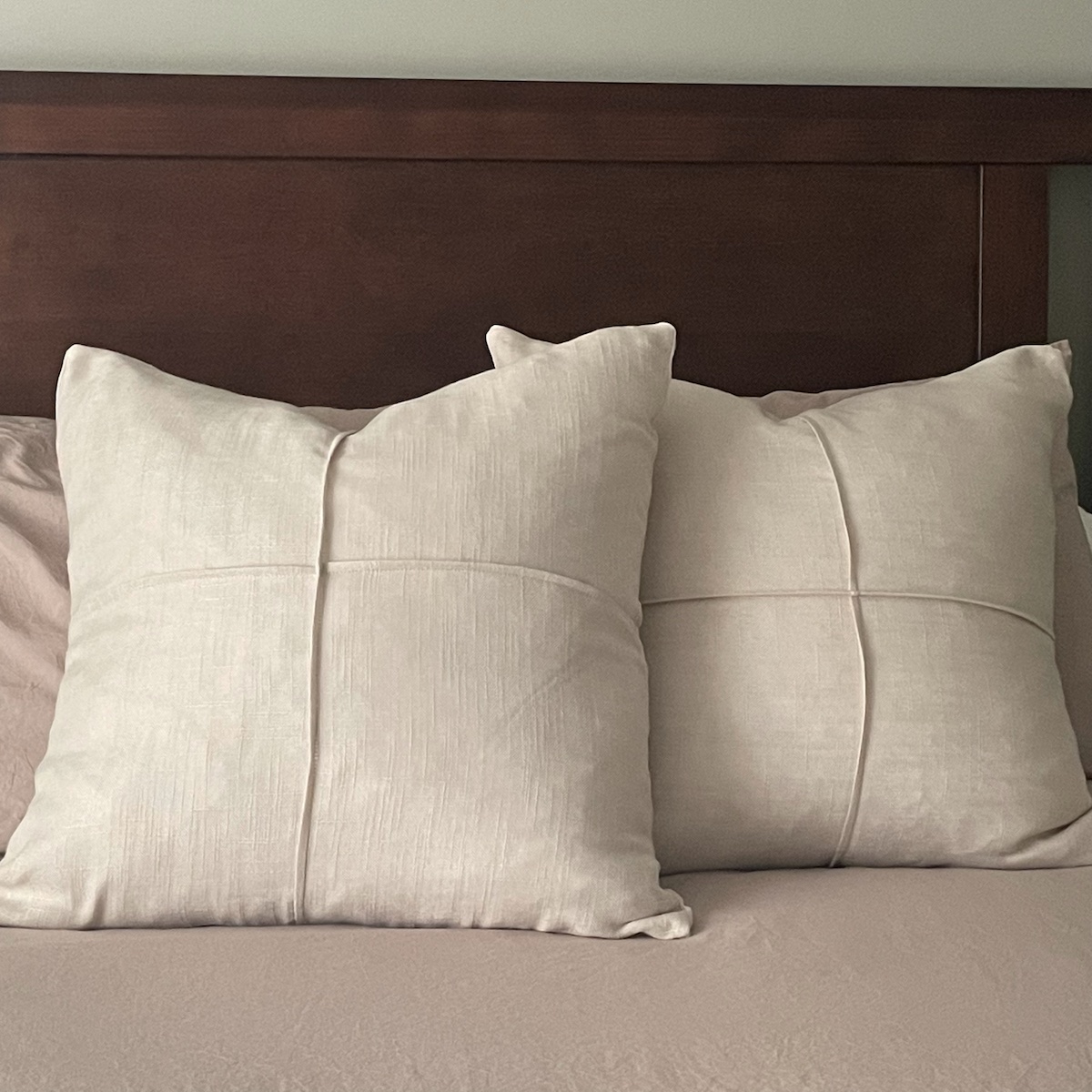 Sew Classic Pillow Covers with a Twist Tutorial: Finished Project