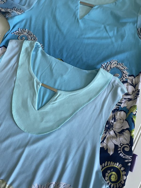 Adult Copycat Bib Tutorial: Deconstruct Second Garment Close up